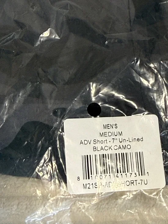 Men's Advantage Short (UnLined) in Black Camo-Men’s Medium NWT - Picture 15 of 15